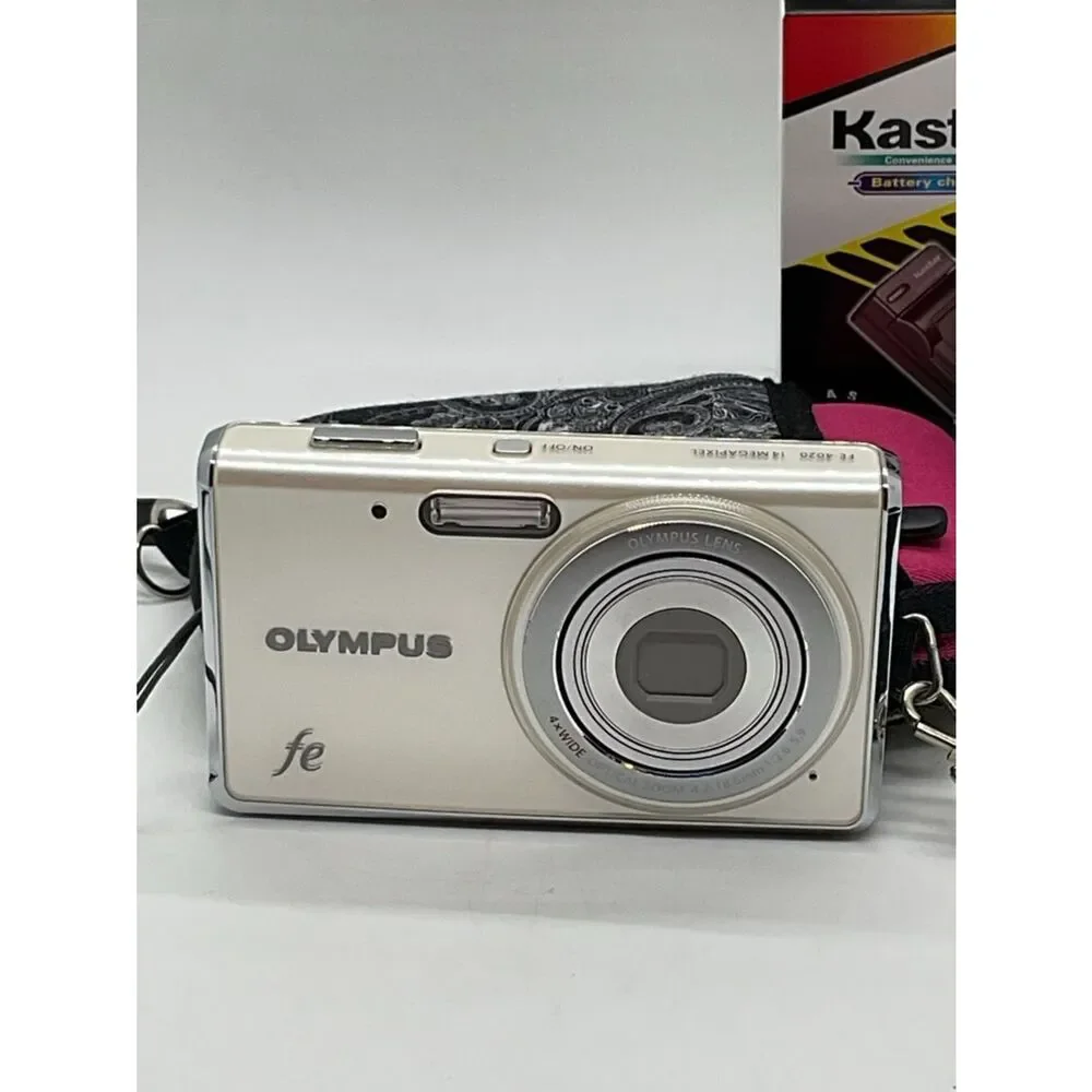 Olympus FE 14 Megapixel Compact Digital Camera with Wrist Strap